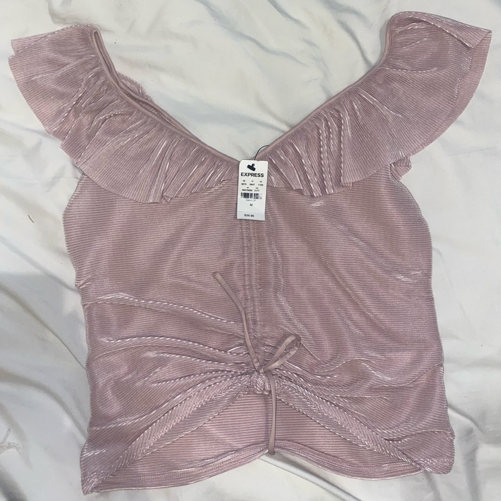 Express crop top with sinching